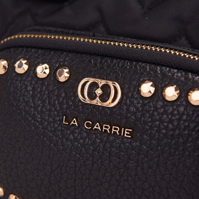 LA CARRIE BAG - BORSA A MANO DARK WAVE BLACK