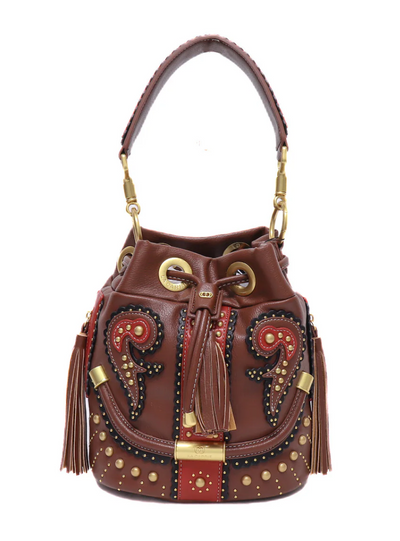 LA CARRIE BAG - SECCHIELLO ARABESQUE Brown