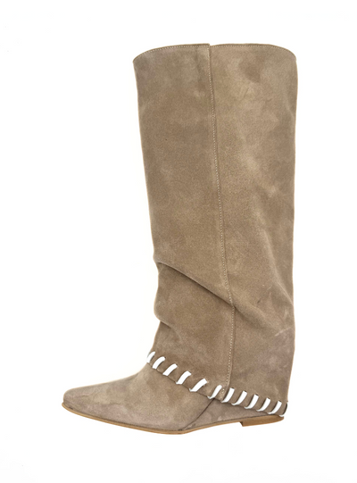 DIVINE FOLLIE - Stivale texano Ibiza taupe