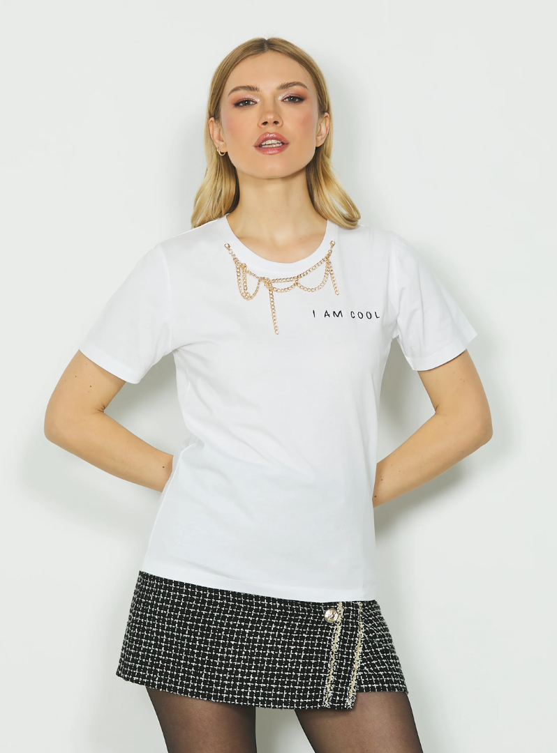 Relish - T-shirt Ilda bianca