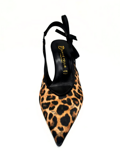 DIVINE FOLLIE - Slingback leopard con fiocco