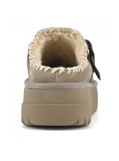 COLORS OF CALIFORNIA - Sabot con infilature su suola sneaker Taupe